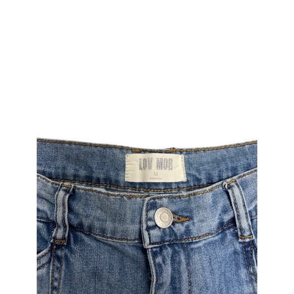 Y2K Style Low Rise Wide‑Leg Jeans 💙 Medium Wash • Flared Leg • Size M - Picture 3 of 3